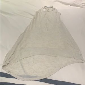 Splendid off white with sparkle hi lo hem dress